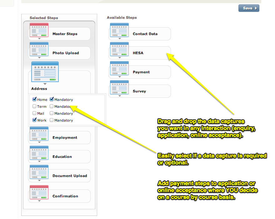 form setup